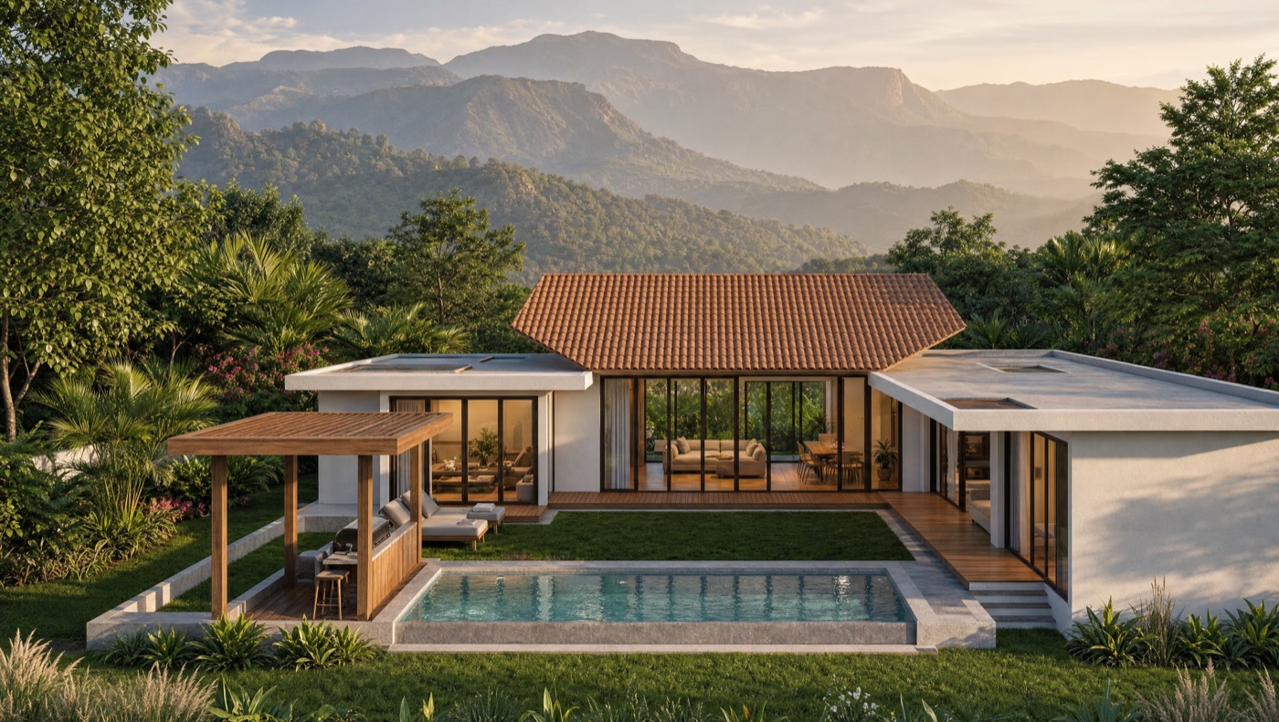 Prefab villa render