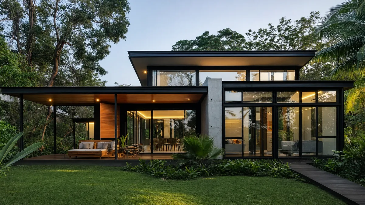 Contemporary villa render